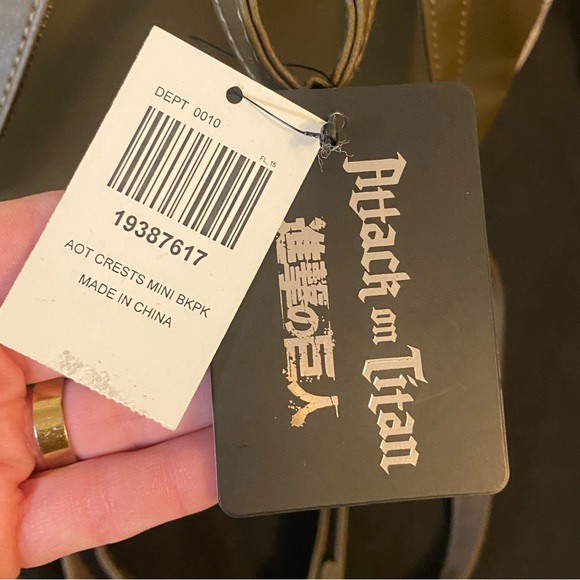 Attack On Titan Regiment Crests Mini Backpack NWT - Picture 4 of 4